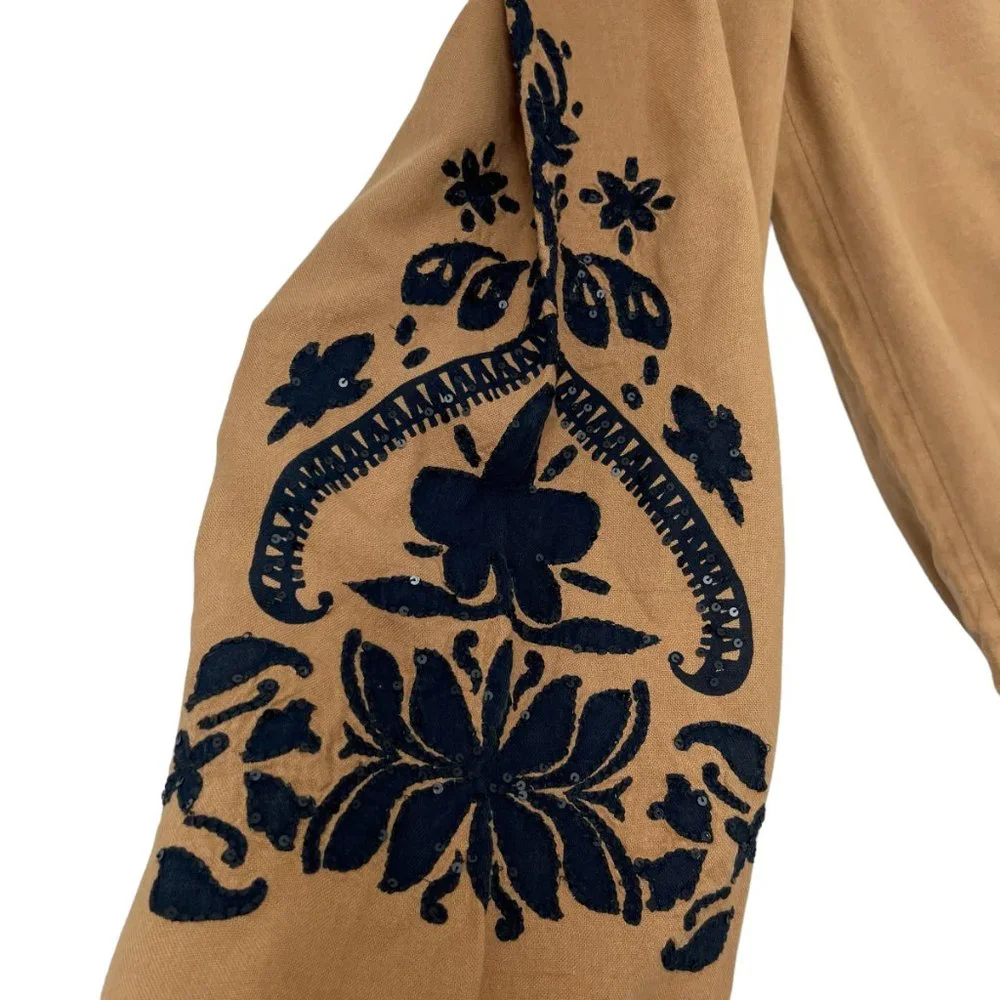 Soft Surroundings oversized women's relaxed tassels capris size XS - Picture 5 of 7